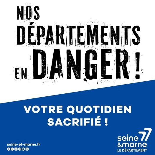 NOS DÉPARTEMENTS EN DANGER !