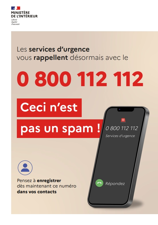 0 800 112 112, Ceci n’est pas un SPAM!