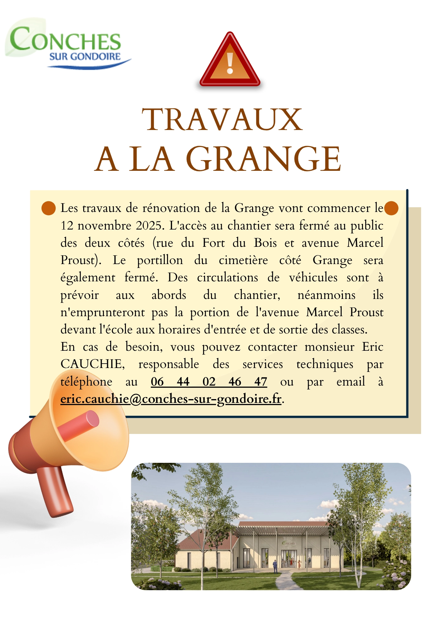 Travaux à la Grange