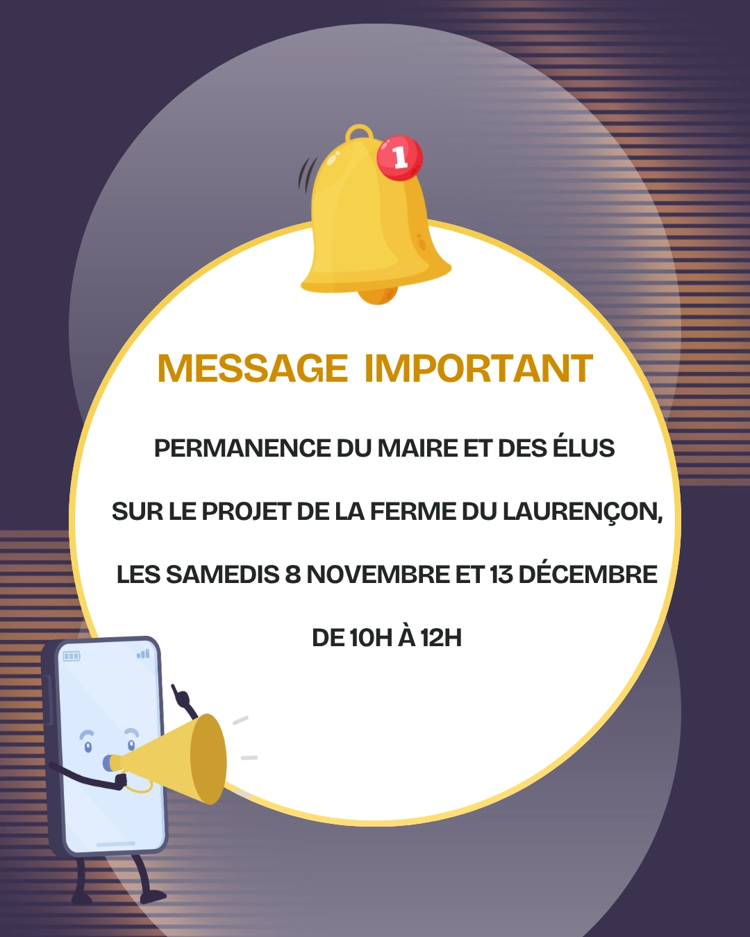 Permanence du Maire et des élus : projet Ferme du Laurençon